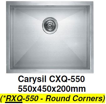 CARYSIL RXQ-550 Kitchen Sink - Domaco