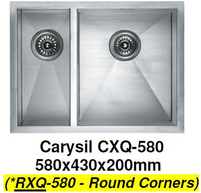 CARYSIL RXQ-580 Kitchen Sink - Domaco