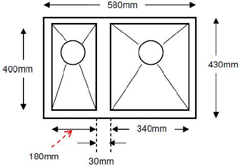CARYSIL RXQ-580 Kitchen Sink - Domaco