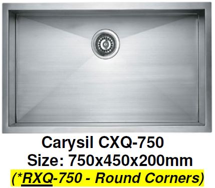 CARYSIL RXQ-750 Kitchen Sink - Domaco