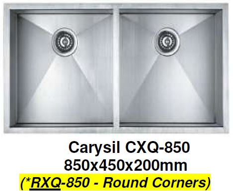 CARYSIL RXQ-850 Kitchen Sink - Domaco