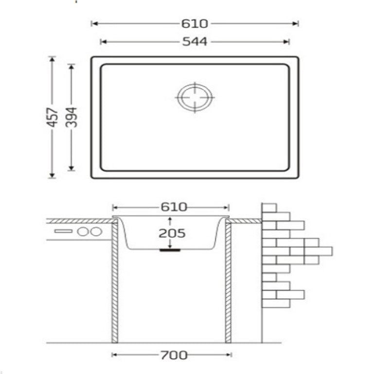 Black/White Series New HDB BTO Kitchen Sink and Bathroom Package - Domaco