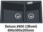 CARYSIL Deluxe #800 Granite Kitchen Sink (30800) *Contact us for best price - Domaco