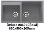 CARYSIL Deluxe #860 Granite Kitchen Sink (29800) *Contact us for best price - Domaco