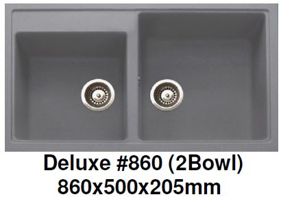 CARYSIL Deluxe #860 Granite Kitchen Sink (29800) *Contact us for best price - Domaco