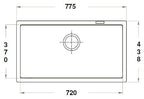CARYSIL Jumbo #780-U Undermount Granite Kitchen Sink (28000) *Contact us for best price - Domaco