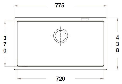 CARYSIL Jumbo #780-U Undermount Granite Kitchen Sink (28000) *Contact us for best price - Domaco