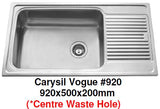 CARYSIL Vogue #920 Kitchen Sink - Domaco