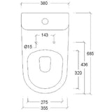 Crizto Ammolite 1-Piece Toilet Bowl CEC-2310-WTP (P-Trap) (31800) *Contact us for best price - Domaco