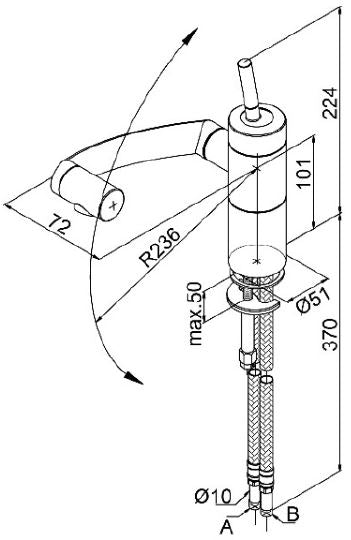 Damixa Arc-Kitchen Sink Mixer Tap (44800)<br> MADE IN DENMARK *Contact us for best price - Domaco