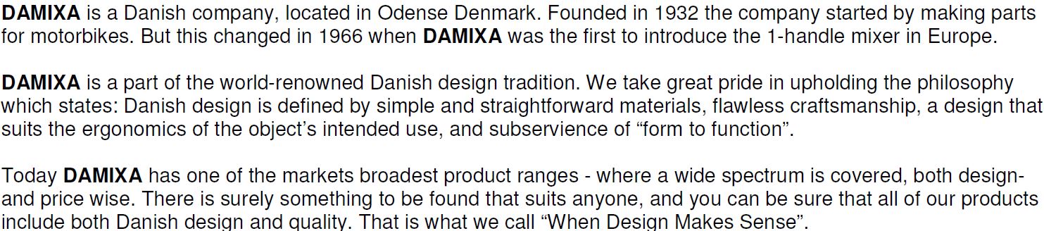 Damixa Rowan -Kitchen Sink Mixer Tap (25800) MADE IN DENMARK <br>*Contact us for best price - Domaco