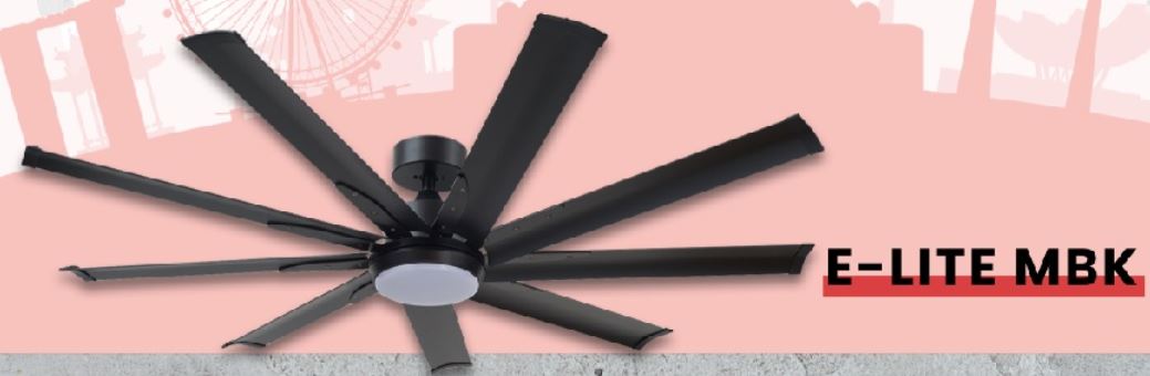 FANCO E-LITE DC CEILING FAN + REMOTE CONTROL + LED WITH 3 TONES - Domaco