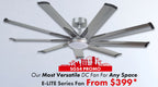 FANCO E-LITE DC CEILING FAN + REMOTE CONTROL + LED WITH 3 TONES - Domaco