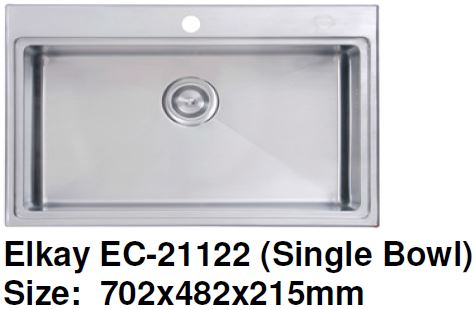 Elkay EC-21122 Stainless Steel Kitchen Sink - Domaco