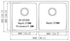 Elkay EC-22102U (Double Bowl) Stainless Steel Kitchen Sink - Domaco