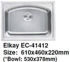 Elkay EC-41412 Stainless Steel Kitchen Sink - Domaco