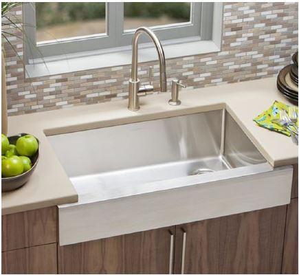 Elkay Crosstown ECTRUF30179R  Stainless Steel Kitchen Sink (*Semi-Recessed Farm Sink) - Domaco