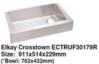 Elkay Crosstown ECTRUF30179R  Stainless Steel Kitchen Sink (*Semi-Recessed Farm Sink) - Domaco