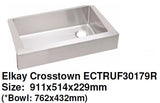 Elkay Crosstown ECTRUF30179R  Stainless Steel Kitchen Sink (*Semi-Recessed Farm Sink) - Domaco