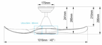Efenz Downrod DC-Eco Ceiling Fan with 22W Samsung Dimmable LED Light Kit And Remote domaco.com.sg