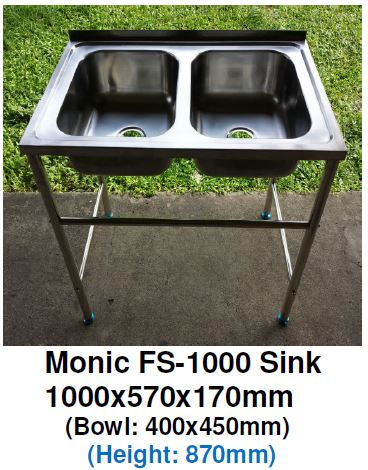Monic FS-1000 Free-Standing Kitchen Sink - Domaco