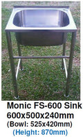 Monic FS-600 Free-Standing Kitchen Sink - Domaco