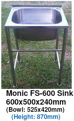 Monic FS-600 Free-Standing Kitchen Sink - Domaco
