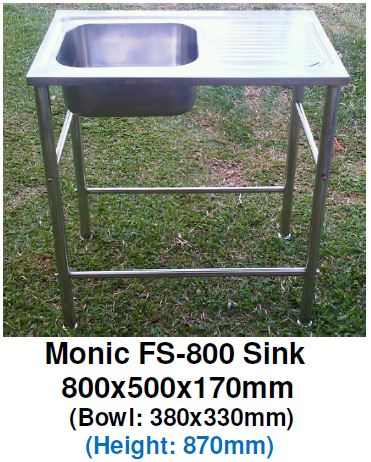 Monic FS-800 Free-Standing Kitchen Sink - Domaco