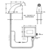 Sensor Basin Tap 302A01(DC) (21800)<br>*Contact us for best price - Domaco