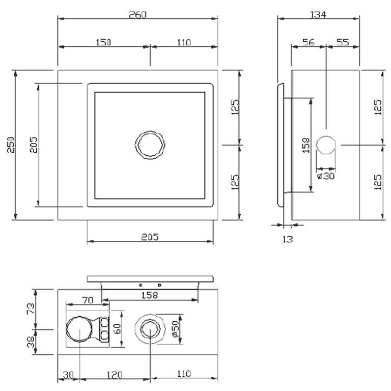 Toilet Bowl Manual Flush Valve 101 (20800)<br>*Contact us for best price - Domaco