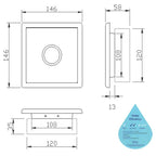 Urinal Manual Flush Valve 202DM01 (16800)<br>*Contact us for best price - Domaco