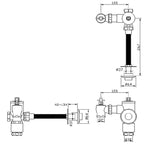 Toilet Bowl Manual Flush Valve (Long Button) 101D01 (14800)<br>*Contact us for best price - Domaco