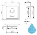 Urinal Sensor Flush Valve 201DA01 (22800)<br>*Contact us for best price - Domaco