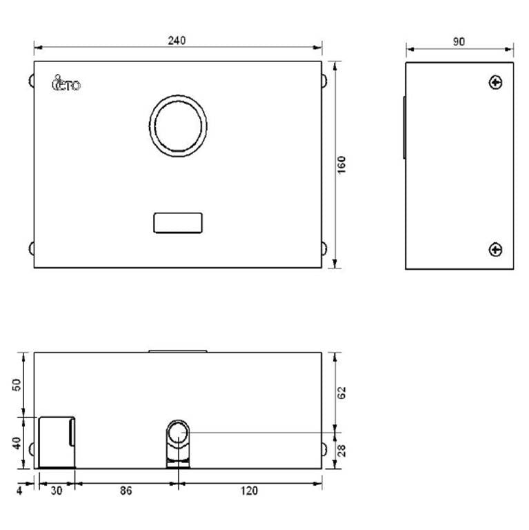 Urinal Sensor Flush Valve 201EA01 (23800)<br>*Contact us for best price - Domaco