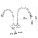 NTL Kitchen Tap 1665-C (8880)<br>*Contact us for best price - Domaco