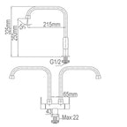 NTL Kitchen Tap 6025-C (9180)<br>*Contact us for best price - Domaco