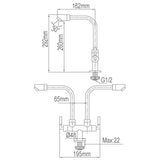 NTL Kitchen Tap 8025-C (10880)<br>*Contact us for best price - Domaco