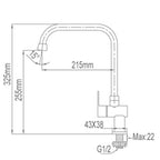 NTL Kitchen Tap 6013-C (5580)<br>*Contact us for best price - Domaco