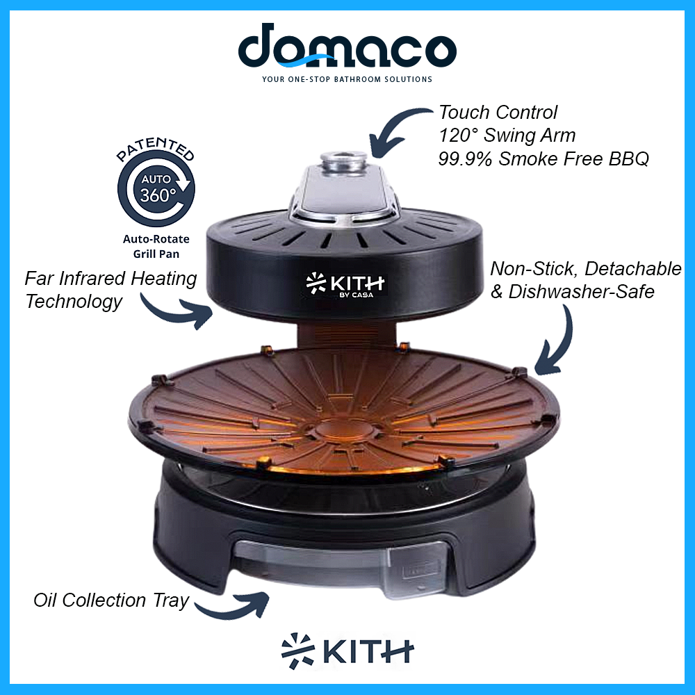 Kith Smokeless BBQ Grill SBG-TC-B1 (Touch Control) domaco.com.sg