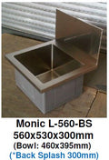 Monic L-560-BS Wallmount Kitchen Sink - Domaco
