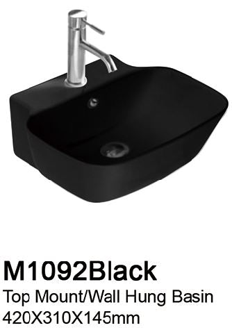 TIARA M1092 BLACK BASIN (11800) *Contact us for best price - Domaco