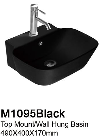 TIARA M1095 BLACK BASIN (11800) *Contact us for best price - Domaco
