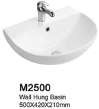 TIARA M2500 WALL HUNG BASIN domaco.com.sg
