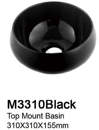 TIARA M3310 BLACK BASIN (9800) *Contact us for best price - Domaco