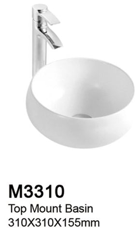 TIARA M3310 BASIN - Top Mount (8000) *Contact us for best price - Domaco