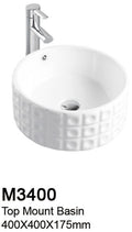 TIARA M3400 BASIN - Top Mount (10800) *Contact us for best price - Domaco