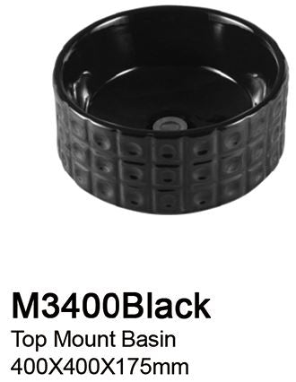 TIARA M3400 BLACK BASIN (15800) *Contact us for best price - Domaco