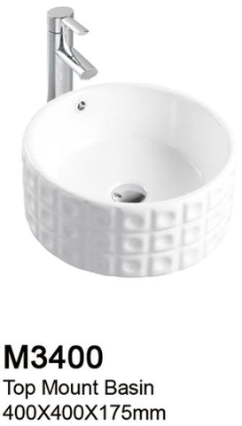 TIARA M3400 BASIN - Top Mount (10800) *Contact us for best price - Domaco