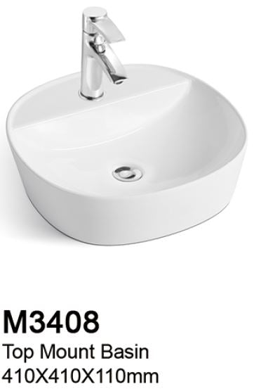 TIARA M3408 BASIN - Top Mount (11800) *Contact us for best price - Domaco