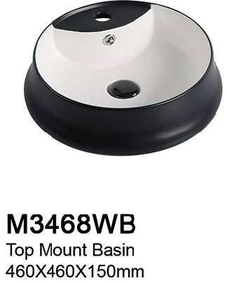 TIARA M3468WB BASIN - Top Mount (14800)<br>*Contact us for best price - Domaco